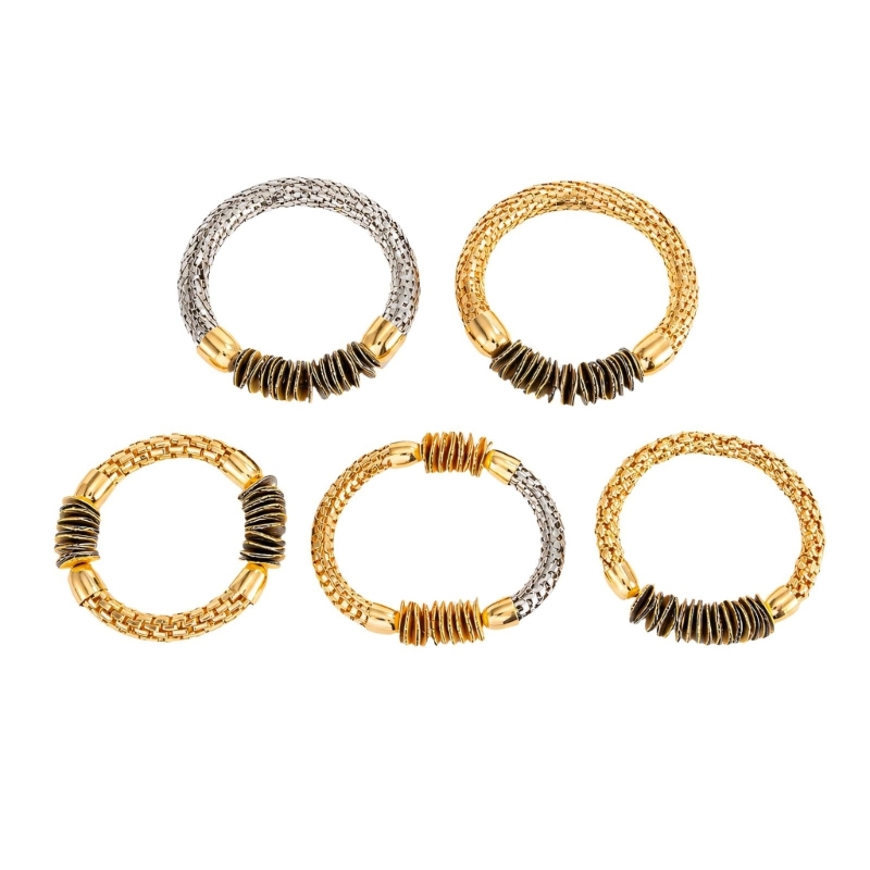 R7UF 텍스처 팔찌 세트, 조화로운 뱅글 5개, 엘라 - Coordinates Bracelet 리뷰 및 가격